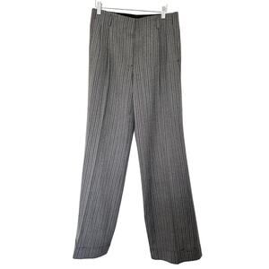 Barry Wishnow (30) Wide Leg Tuxedo Pinstripe Trousers- Quiet Luxury/Office Siren